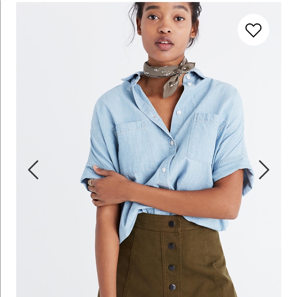Madewell Chambray Courier Shirt in Buckley Wash